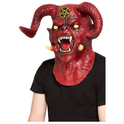 Maska diabła satanicznego z lateksu od Smiffys - Przebranie na Halloween Maska diabła satanicznego z lateksu od Smiffys - Przebranie na Halloween