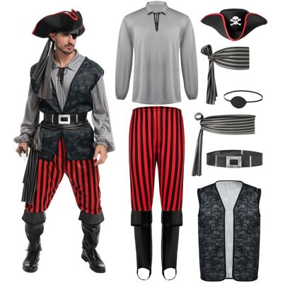 Spooktacular Creations Kostium Pirata Dla Dorosłych, Męski Kostium Na Halloween, Bal Przebierańców, Cukierek Albo Psikus, Impreza Cosplay, Xl Spooktacular Creations Kostium Pirata Dla Dorosłych, Męski Kostium Na Halloween, Bal Przebierańców, Cukierek Albo Psikus, Impreza Cosplay, Xl