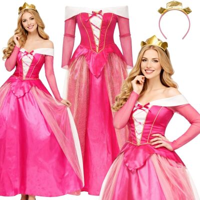 Hopki STRÓJ AURORY SUKIENKA AURORA ŚPIĄCA KRÓLEWNA COSPLAY BAL S M 164 170 CM Hopki STRÓJ AURORY SUKIENKA AURORA ŚPIĄCA KRÓLEWNA COSPLAY BAL S M 164 170 CM