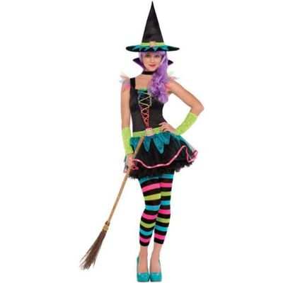AMSCAN Strój dla dzieci Neonowa Czarownica, Halloween, rozmiar 162/174 AMSCAN Strój dla dzieci Neonowa Czarownica, Halloween, rozmiar 162/174