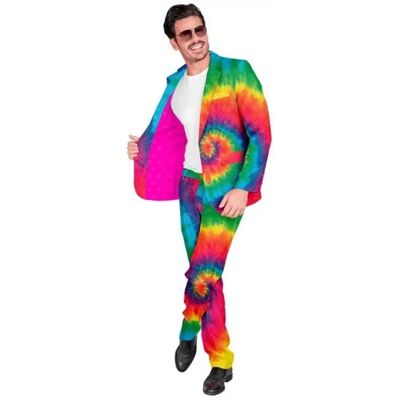 Marka Model Neon Wielokolorowy Strój - Imprezowy Kostium Marka Model Neon Wielokolorowy Strój - Imprezowy Kostium