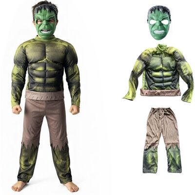 Cogio Strój HULK + MASKA AVENGERS Kostium dla Dzieci 7-8 lat 122-128 cm Cogio Strój HULK + MASKA AVENGERS Kostium dla Dzieci 7-8 lat 122-128 cm