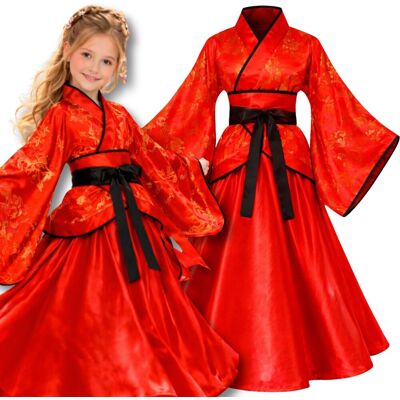 Hopki STRÓJ KIMONO JAPONKA PRZEBRANIE JAPOŃSKIE KOSTIUM ORIENTALNY 128 134 CM Hopki STRÓJ KIMONO JAPONKA PRZEBRANIE JAPOŃSKIE KOSTIUM ORIENTALNY 128 134 CM