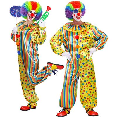 Widmann Strój Klauna Cyrkowy Kostium Cyrkowiec Przebranie Klauna Grochy Kolorowy XS Widmann Strój Klauna Cyrkowy Kostium Cyrkowiec Przebranie Klauna Grochy Kolorowy XS