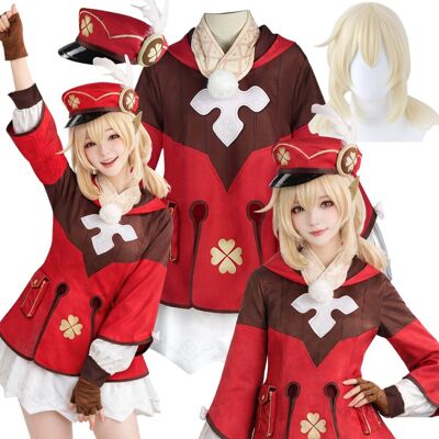 Hopki STRÓJ KLEE WOJOWNICZKA GENSHIN IMPACT PERUKA COSPLAY ANIME M L 164 170 CM Hopki STRÓJ KLEE WOJOWNICZKA GENSHIN IMPACT PERUKA COSPLAY ANIME M L 164 170 CM