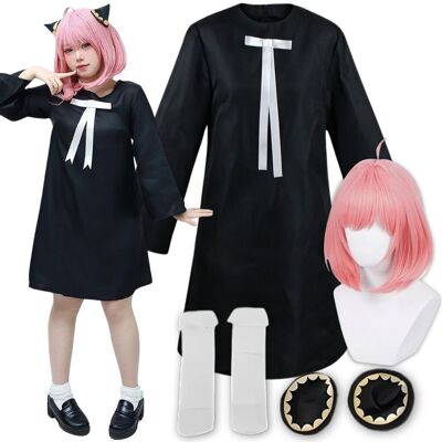 Hopki Strój Kostium Cosplay Anya Forger Spyxfamily 152 158 Xs Peruka Hopki Strój Kostium Cosplay Anya Forger Spyxfamily 152 158 Xs Peruka