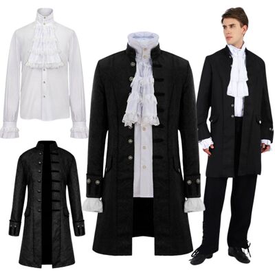 Hopki STRÓJ KOSTIUM FRAK KOSZULA KSIĄŻĘ ARYSTOKRATA SĘDZIA BAROK COSPLAY S / M Hopki STRÓJ KOSTIUM FRAK KOSZULA KSIĄŻĘ ARYSTOKRATA SĘDZIA BAROK COSPLAY S / M