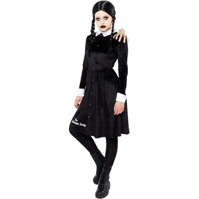 Amscan - Kostium Wednesday Addams - Czarny - S - Kostium Amscan - Kostium Wednesday Addams - Czarny - S - Kostium