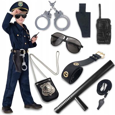 inna (Inny) STRÓJ MAŁEGO POLICJANTA KOSTIUM PRZEBRANIE POLICJA ZESTAW 13el M 7-8 lat inna (Inny) STRÓJ MAŁEGO POLICJANTA KOSTIUM PRZEBRANIE POLICJA ZESTAW 13el M 7-8 lat