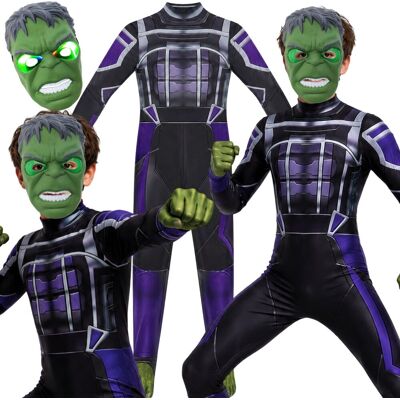 Hopki Strój Mutant Przebranie Superbohatera Zestaw Maska LED Bal Karnawał 116 122 Hopki Strój Mutant Przebranie Superbohatera Zestaw Maska LED Bal Karnawał 116 122
