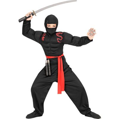 Widmann Strój Ninja Czerwony Pas-116 Widmann Strój Ninja Czerwony Pas-116
