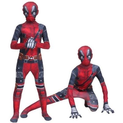 Hopki Strój Przebranie Kostium Deadpool Cosplay 110/116 (Z Metki M) Hopki Strój Przebranie Kostium Deadpool Cosplay 110/116 (Z Metki M)
