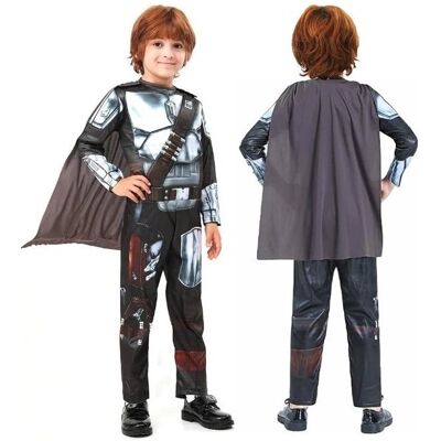 Hopki Strój Przebranie Kostium Mandalorian Star Wars Na Bal Karnawał 110/116 Hopki Strój Przebranie Kostium Mandalorian Star Wars Na Bal Karnawał 110/116