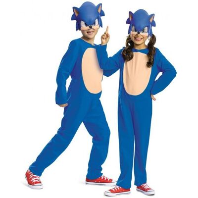 GODAN Strój Sonic Basic Przebranie Kostium Kombinezon z maską rozm. L (10-12 lat) GODAN Strój Sonic Basic Przebranie Kostium Kombinezon z maską rozm. L (10-12 lat)