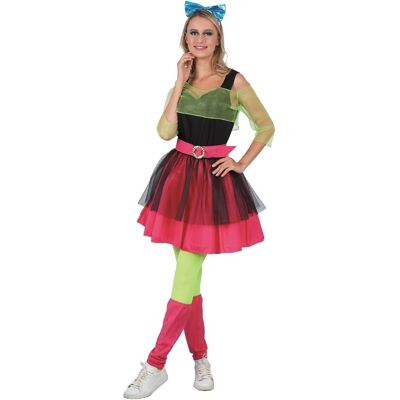 GODAN Zestaw Dla Dorosłych Disco Lata 80' (Sukienka, Opaska,Top, Pasek, Ochraniacze Na Nogi), Rozm. M GODAN Zestaw Dla Dorosłych Disco Lata 80' (Sukienka, Opaska,Top, Pasek, Ochraniacze Na Nogi), Rozm. M