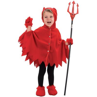 GODAN Zestaw dla dzieci Mały Diabełek (peleryna z kapturem, rękawiczki), rozm. 92/104 cm GODAN Zestaw dla dzieci Mały Diabełek (peleryna z kapturem, rękawiczki), rozm. 92/104 cm