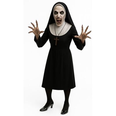 PartyTino Zestaw Strój Zakonnica Halloween M z Maska 2el MK889 PartyTino Zestaw Strój Zakonnica Halloween M z Maska 2el MK889