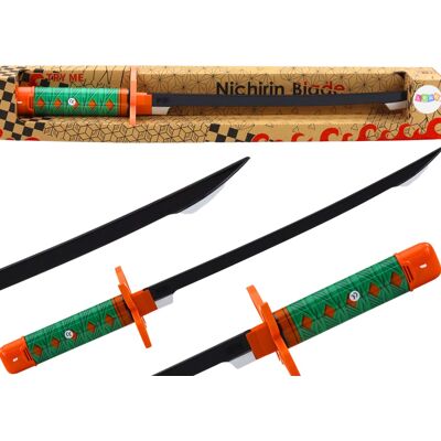 Lean Toys Miecz Samurajski Nichirin Na Baterie Dźwięk Walki Zielony Lean Toys Miecz Samurajski Nichirin Na Baterie Dźwięk Walki Zielony