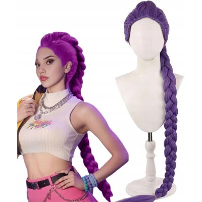 ABC Rumi Peruka Demon Hunters Kpop Łowczynie Demonów Fioletowa 120cm K-Pop ABC Rumi Peruka Demon Hunters Kpop Łowczynie Demonów Fioletowa 120cm K-Pop