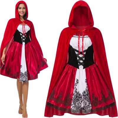 Labello Strój Czerwony Kapturek Kapturka Dorosłych Cosplay Przebranie Halloween Xl Labello Strój Czerwony Kapturek Kapturka Dorosłych Cosplay Przebranie Halloween Xl