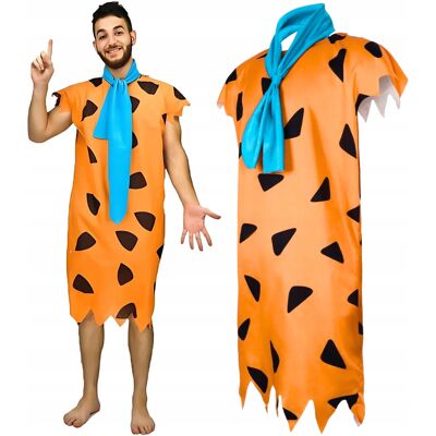 Labello Strój Jaskiniowca Flinstonowie Cosplay Fred Przebranie Męskie Halloween Labello Strój Jaskiniowca Flinstonowie Cosplay Fred Przebranie Męskie Halloween