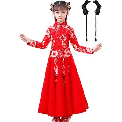ALTERA Tradycyjny Strój Hanfu Chinka Japonka Gejsza Maiko Kimono Peruka Treska 140 ALTERA Tradycyjny Strój Hanfu Chinka Japonka Gejsza Maiko Kimono Peruka Treska 140