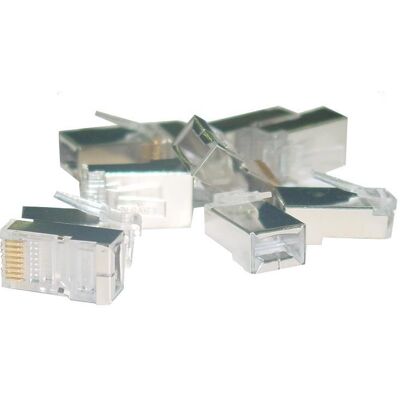 Assmann Wtyk RJ45 DIGITUS kat. 6 ekranowany, 100 szt Assmann Wtyk RJ45 DIGITUS kat. 6 ekranowany, 100 szt