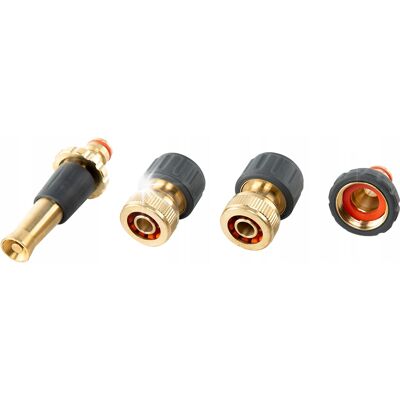 Brass Soft Zestaw 4szt. Końcówek I Dyszę Zraszającą Wąż 1/2' Mosiądz Bradas Brass Soft Zestaw 4szt. Końcówek I Dyszę Zraszającą Wąż 1/2' Mosiądz Bradas