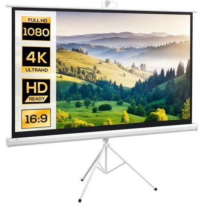 Inny producent Ekran projekcyjny HOMCOM ze statywem 186 x 105 cm 84 cale 16:9 HD 4K Ekran projekcyjny zwijany do kina domowego i prezentacji biurowych Inny producent Ekran projekcyjny HOMCOM ze statywem 186 x 105 cm 84 cale 16:9 HD 4K Ekran projekcyjny zwijany do kina domowego i prezentacji biurowych