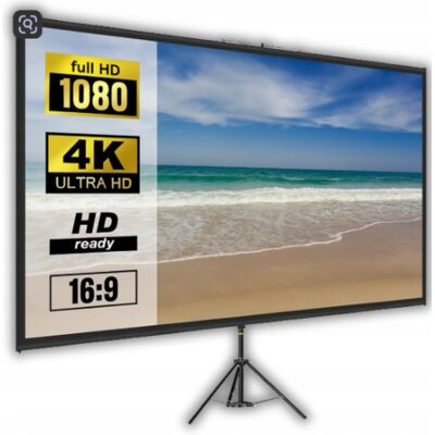Vevor EKRAN DO PROJEKTORA 100 CALI 4K HD STATYW REGULACJA TORBA KINO DOMOWE Vevor EKRAN DO PROJEKTORA 100 CALI 4K HD STATYW REGULACJA TORBA KINO DOMOWE