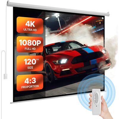 Vevor Ekran Projekcyjny Elektryczny Premium Ścienny Pilot 120 Cali 4:3 Full Hd Vevor Ekran Projekcyjny Elektryczny Premium Ścienny Pilot 120 Cali 4:3 Full Hd