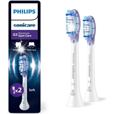 1x KOŃCÓWKA DO SZCZOTECZKI SONICZNEJ PHILIPS SONICARE G3 GUM CARE WHITE 1x KOŃCÓWKA DO SZCZOTECZKI SONICZNEJ PHILIPS SONICARE G3 GUM CARE WHITE
