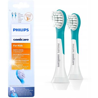 2x KOŃCÓWKA PHILIPS SONICARE HX6032/33 KIDS 3+ DLA DZIECI 2x KOŃCÓWKA PHILIPS SONICARE HX6032/33 KIDS 3+ DLA DZIECI