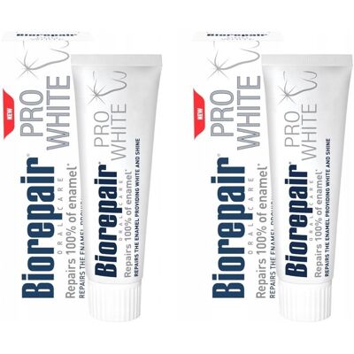 2x Pasta do zębów wybielająca BIOREPAIR Pro White Miętowa 75 ml 2x Pasta do zębów wybielająca BIOREPAIR Pro White Miętowa 75 ml