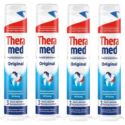 4x Pasta do zębów THERAMED Original 100 ml 4x Pasta do zębów THERAMED Original 100 ml