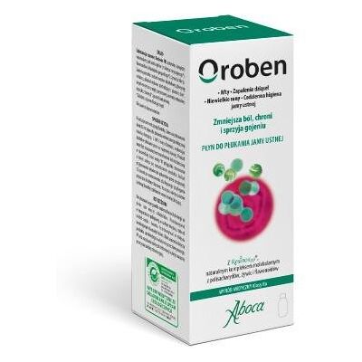 Aboca, Oroben, Płyn Do Płukania Jamy Ustnej,150ml Aboca, Oroben, Płyn Do Płukania Jamy Ustnej,150ml
