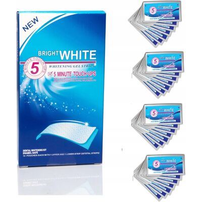 BRIGHT WHITE PASKI WYBIELAJĄCE 56 szt. (28 saszetek) SUPER STRONG BRIGHT WHITE PASKI WYBIELAJĄCE 56 szt. (28 saszetek) SUPER STRONG