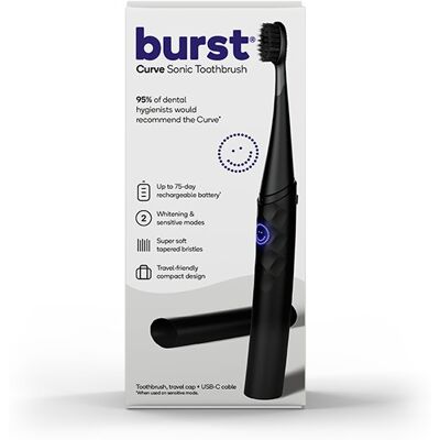 Burst Curve Sonic Toothbrush - Elektryczna, 1 szt., Kobieta, Kompaktowa, Skuteczna Burst Curve Sonic Toothbrush - Elektryczna, 1 szt., Kobieta, Kompaktowa, Skuteczna