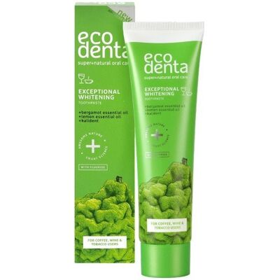 Ecodenta GREEN LINE Wybielająca pasta do zębów z bergamotką, eterycznymi olejkami cytrynowymi i kalidentem 75ml Ecodenta GREEN LINE Wybielająca pasta do zębów z bergamotką, eterycznymi olejkami cytrynowymi i kalidentem 75ml