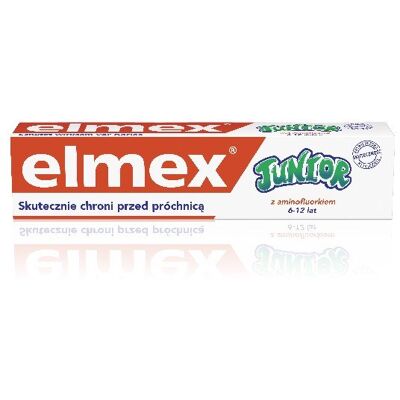 Elmex Junior 6-12 Lat Dentifricio - Pasta do zębów dla dzieci Elmex Junior 6-12 Lat Dentifricio - Pasta do zębów dla dzieci