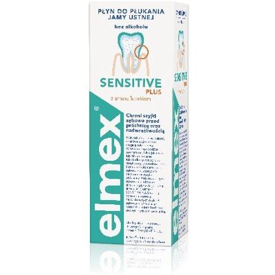 Płyn do płukania ust Elmex Sensitive Plus - Wrażliwość zębów & Świeży oddech Płyn do płukania ust Elmex Sensitive Plus - Wrażliwość zębów & Świeży oddech