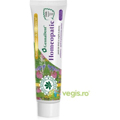 Homeopatyczna pasta do zębów z glinką i roślinami 150ml Homeopatyczna pasta do zębów z glinką i roślinami 150ml