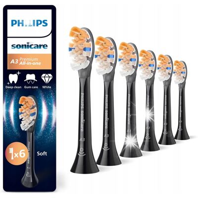 Końcówki do Philips Sonicare A3 Zaawansowana pielęgnacja 6 szt HX9096/88 Końcówki do Philips Sonicare A3 Zaawansowana pielęgnacja 6 szt HX9096/88