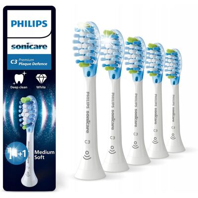 Końcówki do Philips Sonicare C3 Usuwanie płytki bakteryjnej 5 szt HX9045/87 Końcówki do Philips Sonicare C3 Usuwanie płytki bakteryjnej 5 szt HX9045/87