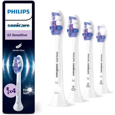 Końcówki do Philips Sonicare S2 Nadwrażliwość zębów 4 szt HX6054/87 Końcówki do Philips Sonicare S2 Nadwrażliwość zębów 4 szt HX6054/87