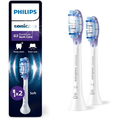 Końcówki Philips Sonicare G3 Zdrowsze dziąsła 2 szt 6-msc zapas HX9052/88 Końcówki Philips Sonicare G3 Zdrowsze dziąsła 2 szt 6-msc zapas HX9052/88