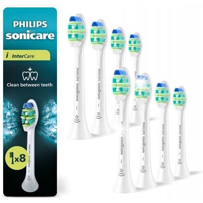Końcówki Philips Sonicare InterCare 8 szt dwuletni zapas HX9008/87 Końcówki Philips Sonicare InterCare 8 szt dwuletni zapas HX9008/87