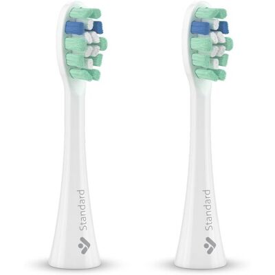 Końcówki wymienne TrueLife SonicBrush Clean-series heads Standard białe 2 p Końcówki wymienne TrueLife SonicBrush Clean-series heads Standard białe 2 p