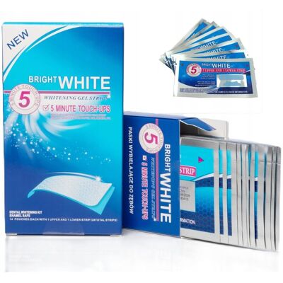 PASKI WYBIELAJĄCE BRIGHT WHITE 14 szt. (7 saszetek) PASKI WYBIELAJĄCE BRIGHT WHITE 14 szt. (7 saszetek)