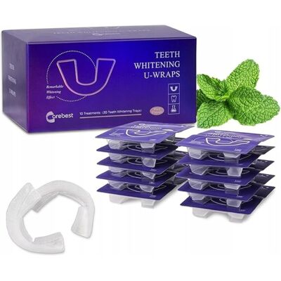Paski wybielające Carebest U-WRAPS 20 sztuk, nakładki Paski wybielające Carebest U-WRAPS 20 sztuk, nakładki